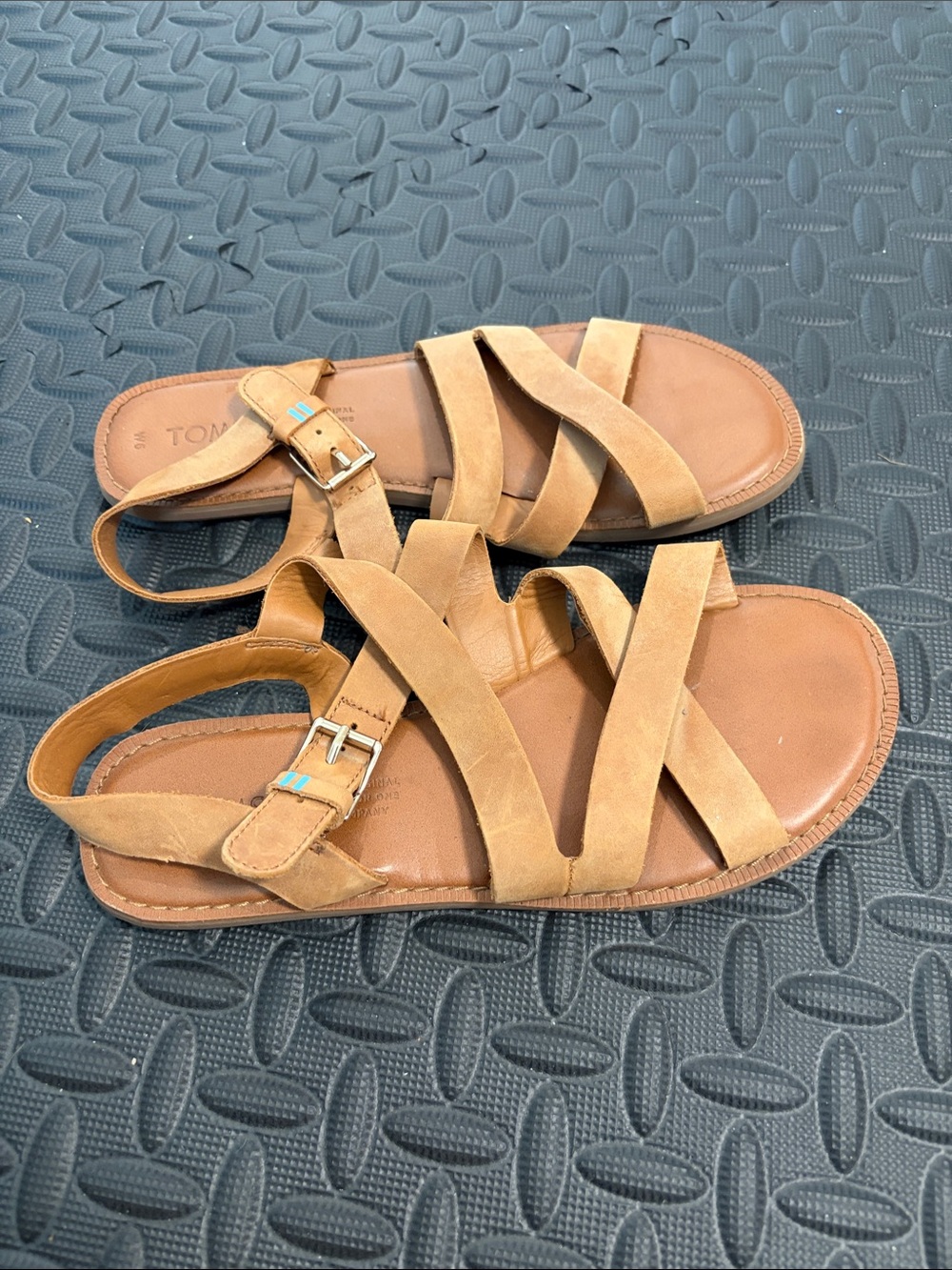 Toms Sicily Sandals Beige Women 6